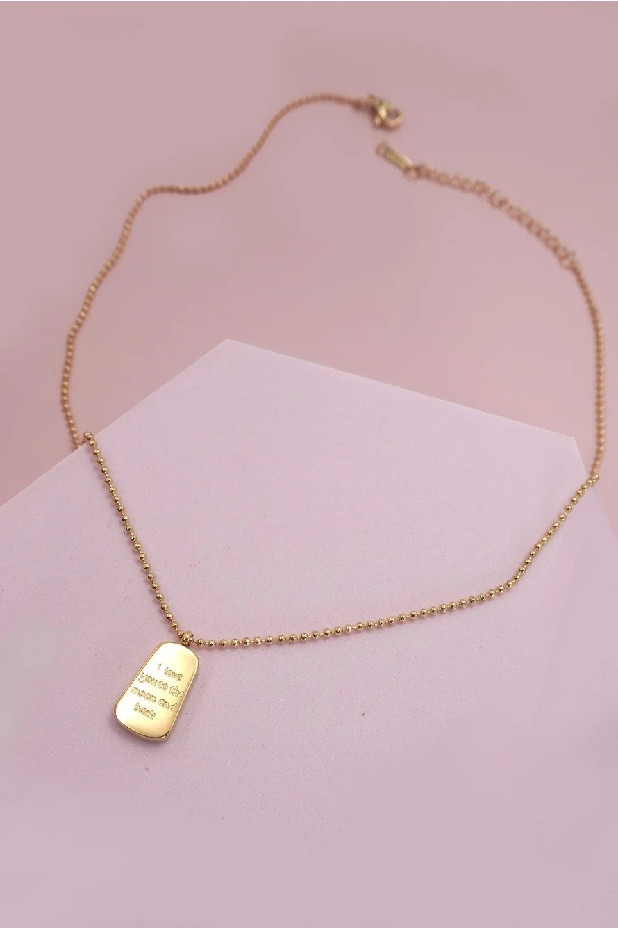 I Love You to the Moon and Back Necklace