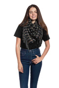 Plaid multi Color Scarf in Black