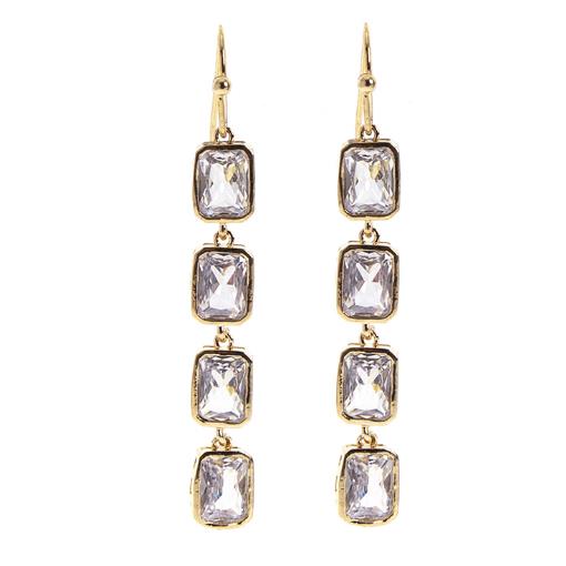 Rectangle 4 Drop Earring