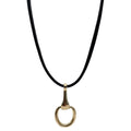 Metal Horsebit Pendant Necklace