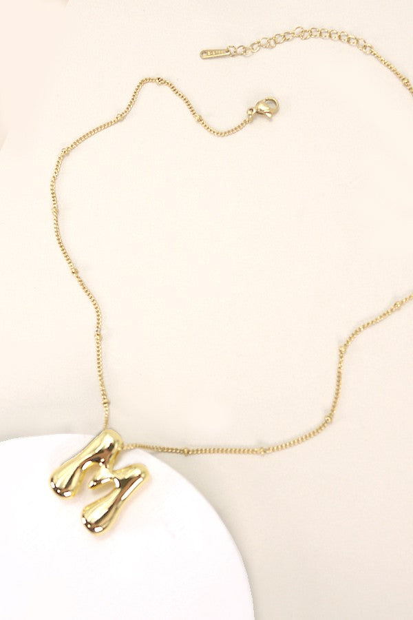 Bubble Letter Necklace