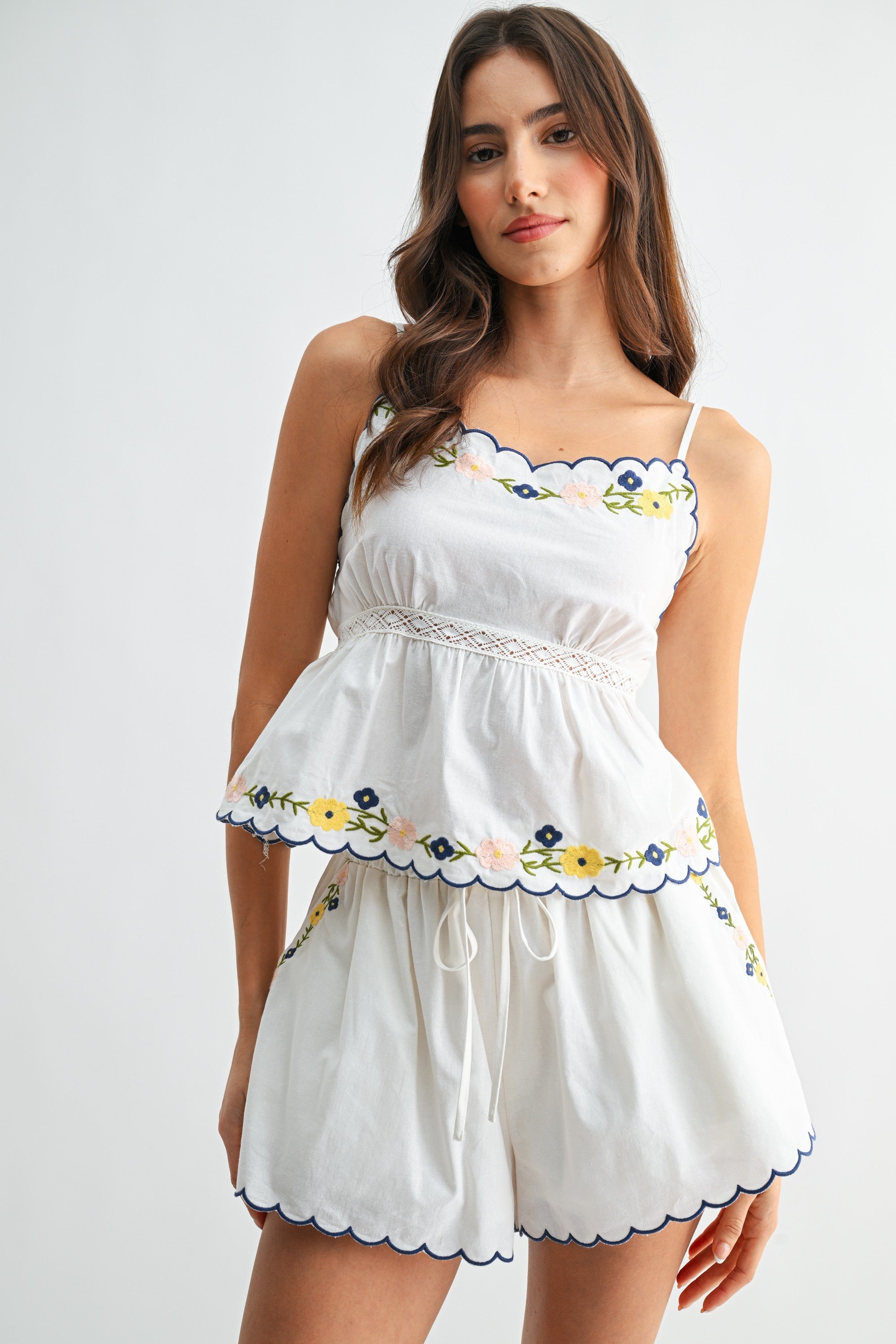 Floral Two Piece Cotton Matching Set
