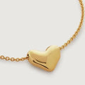 18K Stainless Steel Tarnish Free Heart Necklace