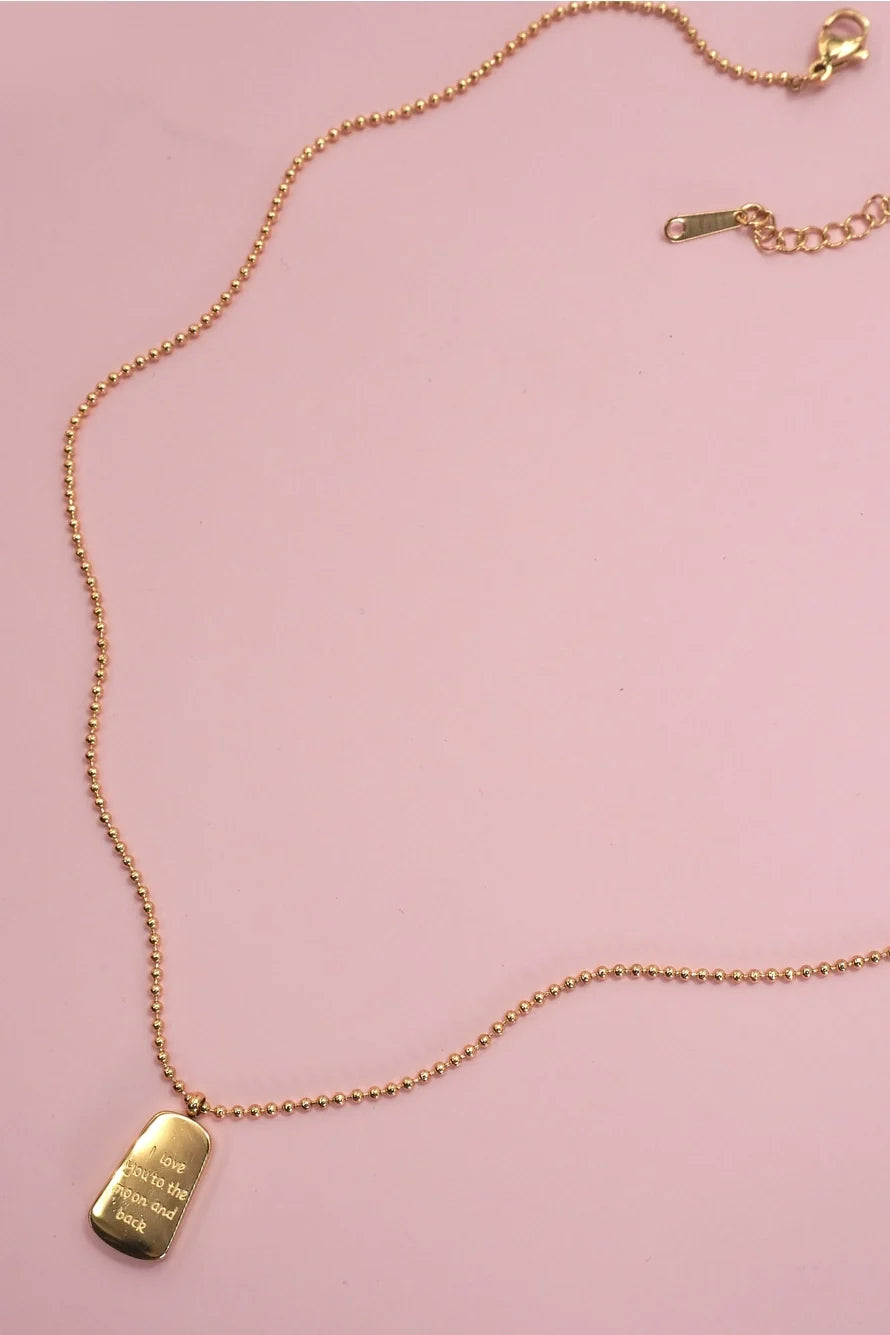 I Love You to the Moon and Back Necklace