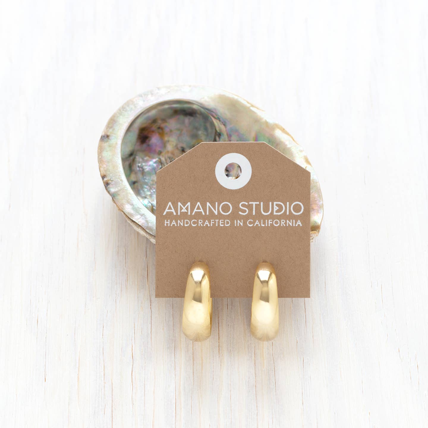 Angie Vintage Hoops Medium - Gold