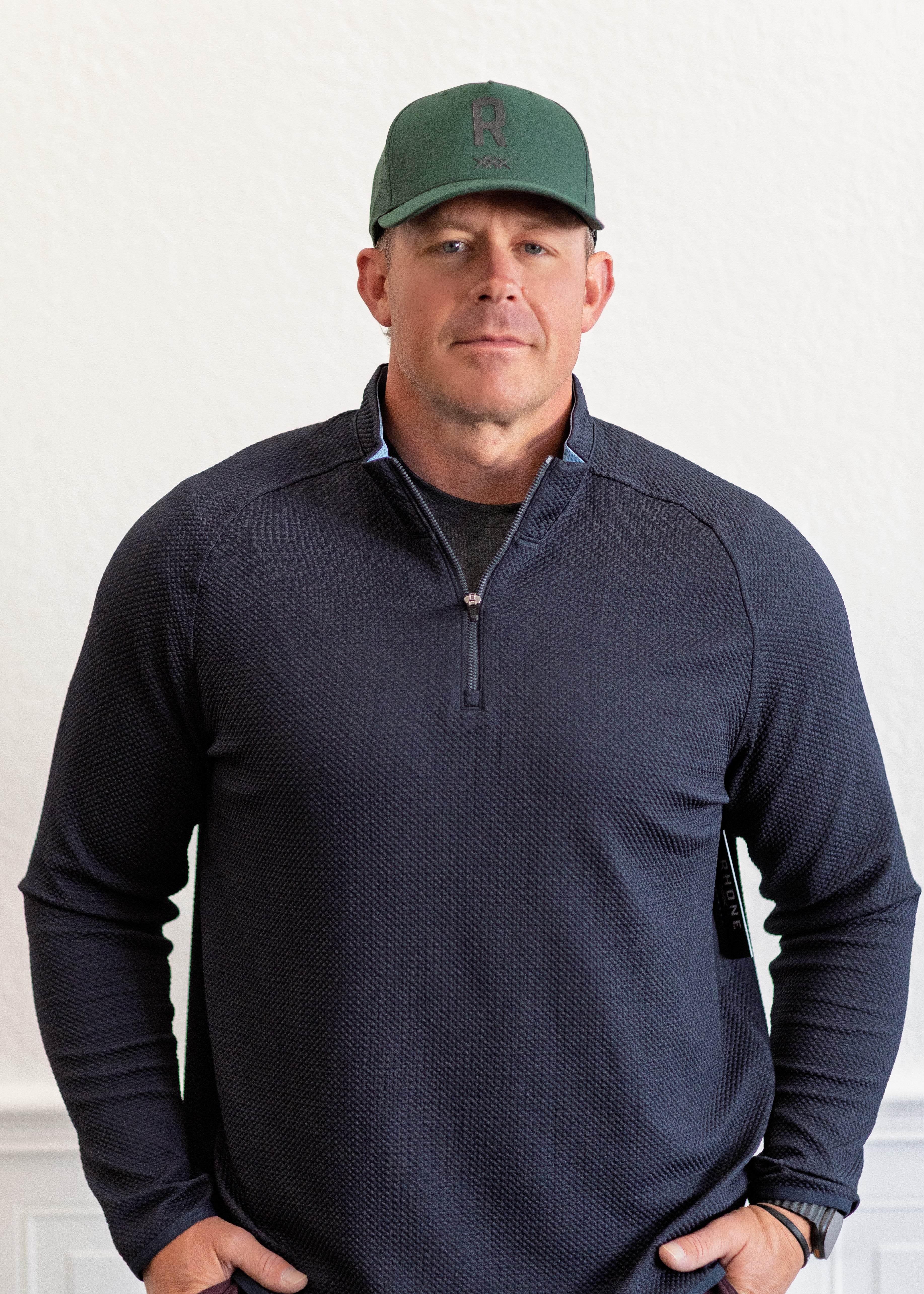 Peak Hat in Hunter Green