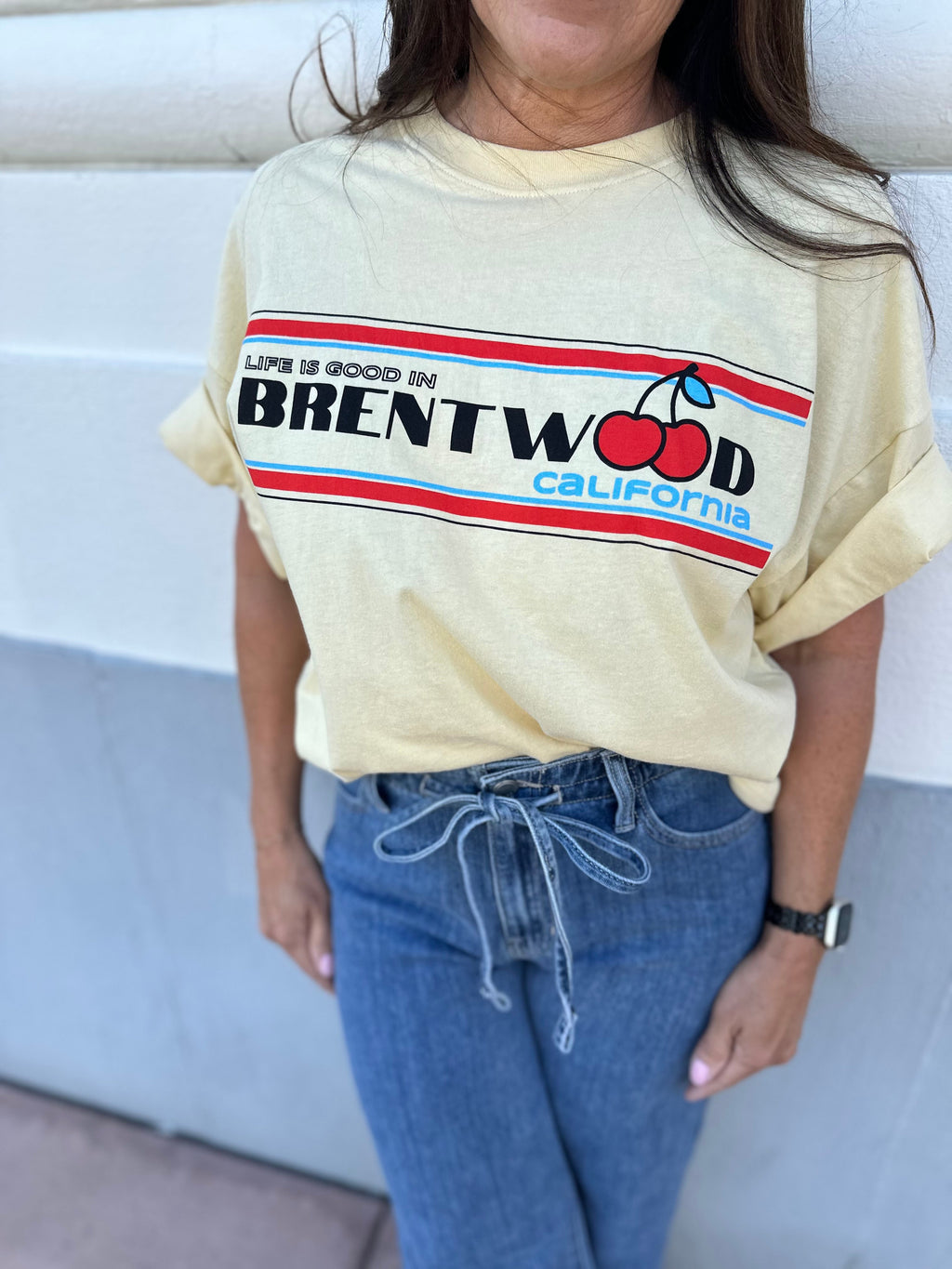 Oversized Local Graphic Tee in Butter