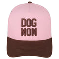 Dog Mom Trucker Cap in Brown Pink