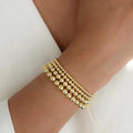 Gold Beaded Stretch Bracelet