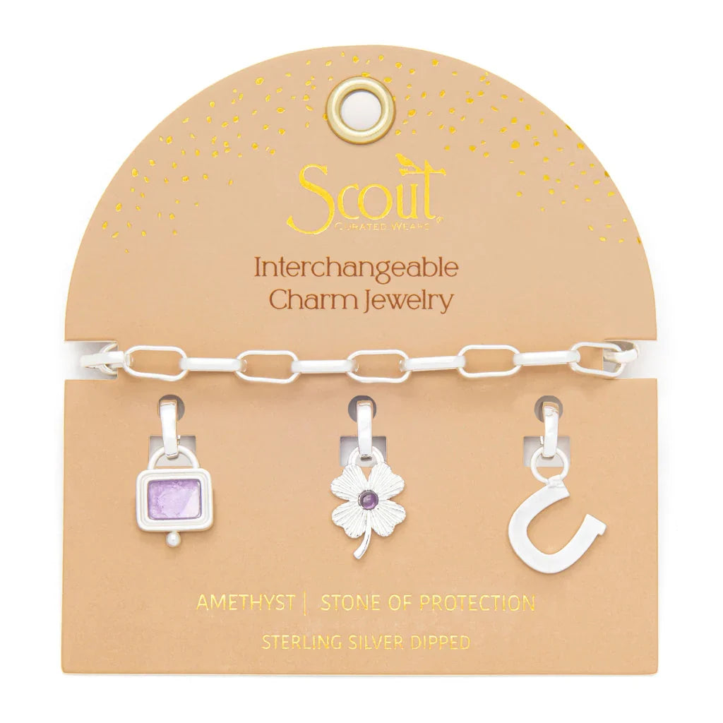 Charm Bracelet - Amethyst | Stone of Protection
