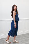 Costa Frill Wide Denim Pants
