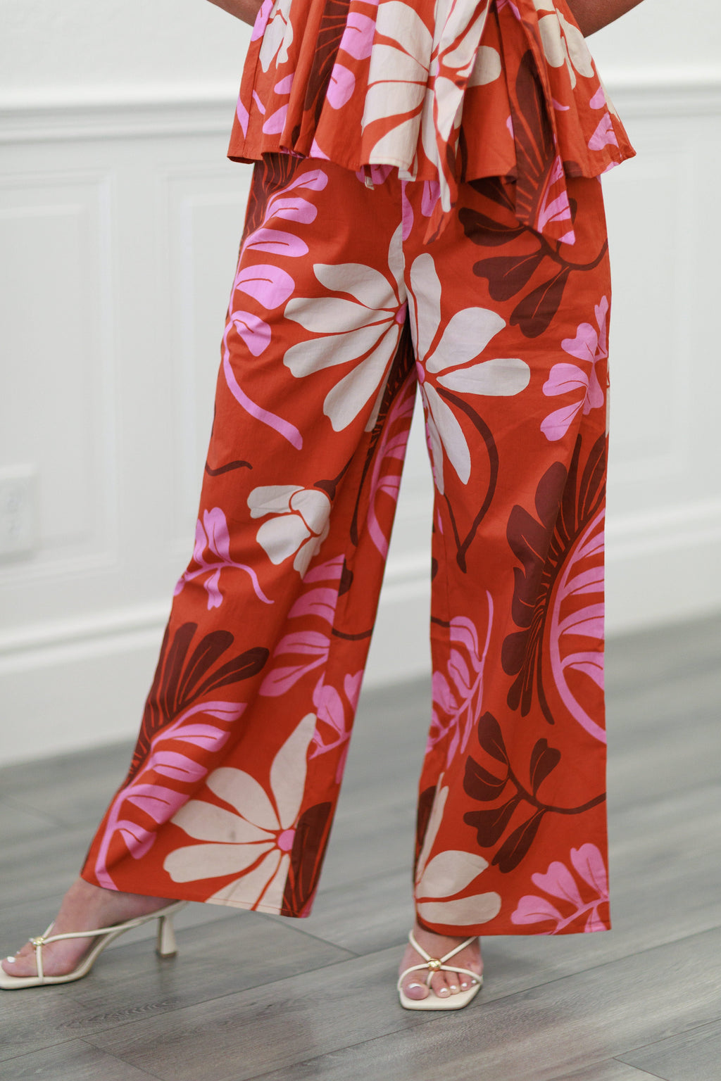 Botanical Pants in Rust