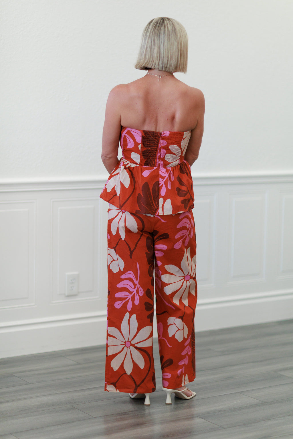 Botanical Pants in Rust