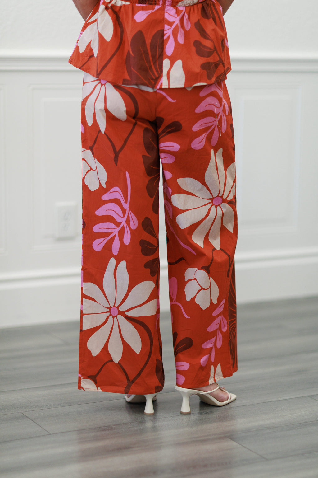 Botanical Pants in Rust