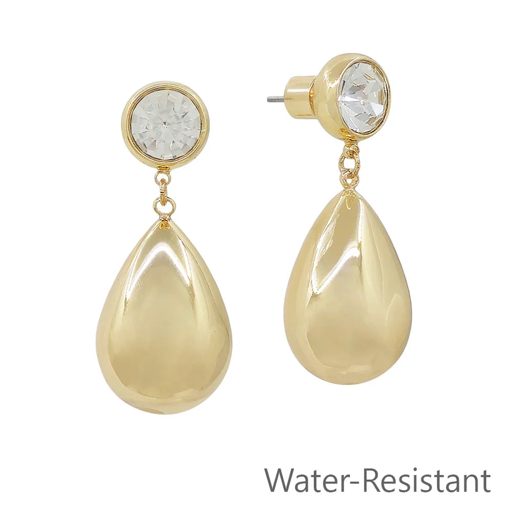 Rhinestone Teardrop Earrings
