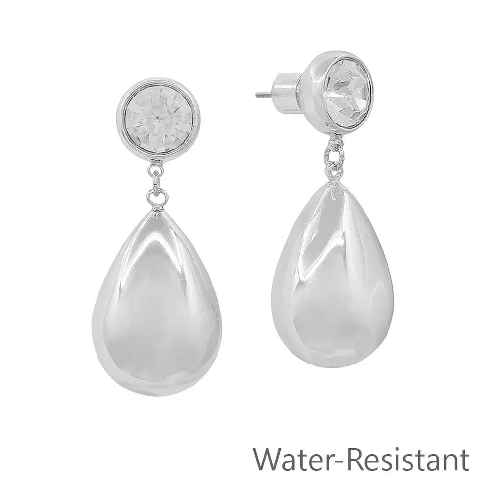 Rhinestone Teardrop Earrings