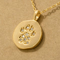 Gold Dipped Dog Paw Necklace